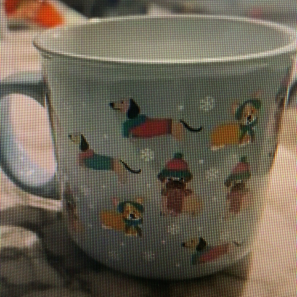 Colorful Dachshund Pattern Mug